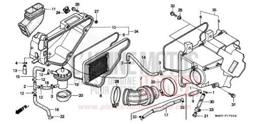 AIR CLEANER SLR650V de 1997